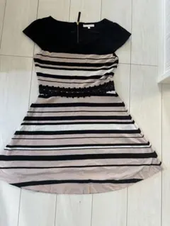 PROPORTION BODY DRESSING 半袖ワンピース ボーダーのサムネイル