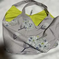 marble SUD トートバッグ 刺繍 花柄 グレーのサムネイル