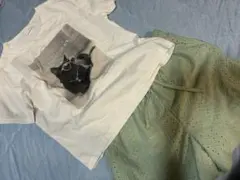 ねこTシャツ＆ショーパンセット