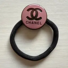 CHANEL ピンク ロゴ ヘアゴムノベルティ ココマーク