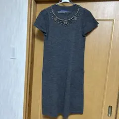 M'S GRACY グレー ニットワンピース 38