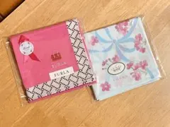 セール【新品】プリントハンカチ（2枚セット）
