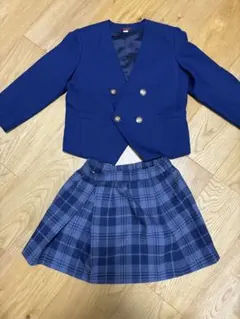 お値下げ中⭐︎ ネイビーブレザー　スカート　サスペンダー付き　120