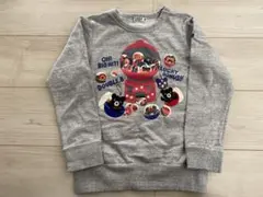 [美品] DOUBLE.B グレー　トレーナー ガチャポン　130cm