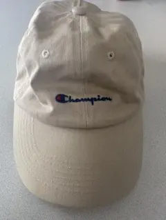 Champion ベージュキャップ U.S.A.刺繍