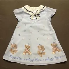 メゾピアノ　マリンくまセーラーワンピース