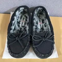 ミネトンカ　ブラックスエードモカシン