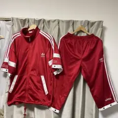 アディダス ビンテージ半袖トラックジャケットセット 90s00s y2k バスケ