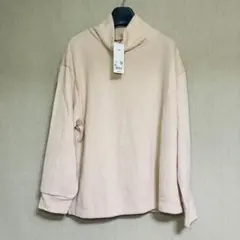 新品　UNIQLO ユニクロ　ソフトニットフリース　リブハイネックT XL