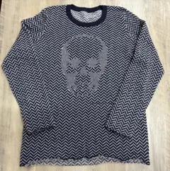 極上ペラフィネ スコットランド製 カシミア100% スカル ニット セーター Lのサムネイル