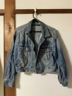 GU クロップドデニムジャケット ライトブルー