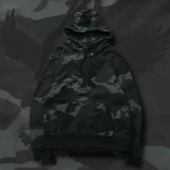 ギ*ブ様 y2k American Eagle グレーカモ 迷彩 パーカー 平成