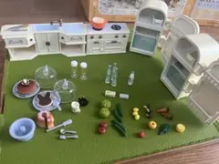 シルバニアファミリー キッチン➕食品セット