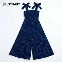 ★極美品​✨ジルスチュアート ドット柄オールインワン サロペット 0のサムネイル