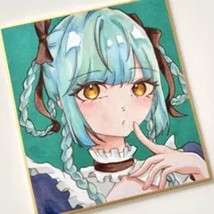 手描き オリジナル アナログイラスト 色紙