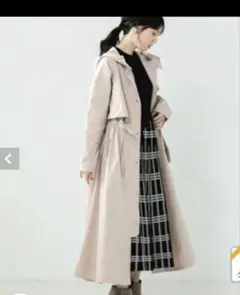 ブージュルード　トレンチコート スプリングコート　ロング　ベージュ