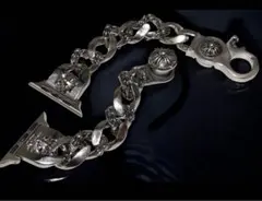 アップルウォッチ　カスタム　バンド　ベルト　シルバーsilver クロス02