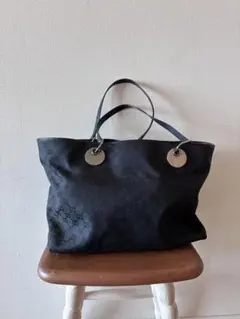 GUCCI GG柄 キャンバス トートバッグ ブラック