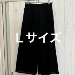 ワイドパンツ プリーツ入り　Ｌ