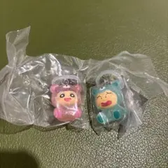 クレヨンしんちゃん めじるしアクセサリー みんなでくまパジャマ　ネネちゃんマサオ