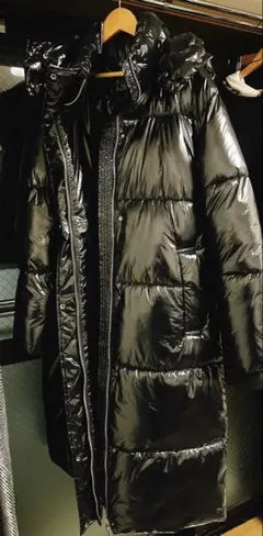 ZARA シャイニーロングアノラック