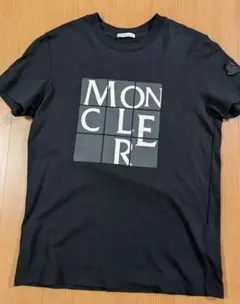 【国内正規品】モンクレール ロゴ Tシャツ ブラック/ Sサイズ ■大阪大丸購入