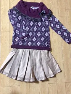 axes femme セーターとスカートのセット