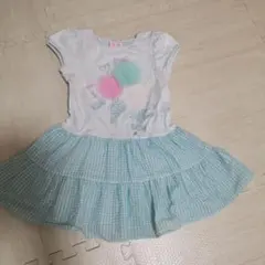 メゾピアノ　アイスクリームデザイン 半袖ワンピース 100cm