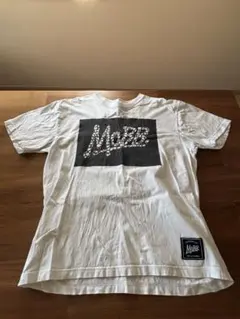 MoBB Deepロゴプリント Tシャツ ホワイト