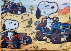 ラスト‼️【新品】キャラクターエコバッグ 大容量 スヌーピー 車イラスト