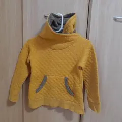 キルティングパーカー マスタード色