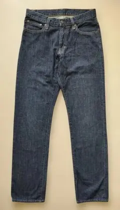 【未使用 ウエスト76】OUTDOOR ネイビー ストレートデニム アウトドア