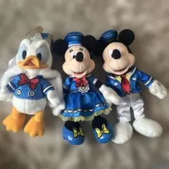 ディズニーランド　パルパルーザ　ドナルド　デイジー　ミッキー　ぬいぐるみバッジ