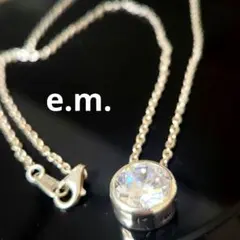 タイムセール【e.m.】 ジルコニアシルバーネックレス 定価¥33,000