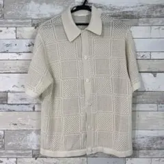 GU メッシュ編み 半袖シャツ Sサイズ