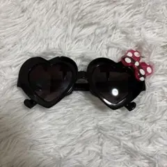 ミニーマウス ハート型サングラス