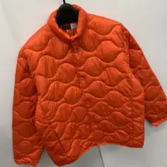 新品★メンズ★Mサイズ★軽量 ウルトラライトダウンジャケット 橙色 36884
