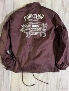 ポークチョップ PORKCHOP 木村拓哉着用バーガンディ コーチジャケット S