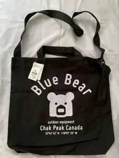 Blue Bear ブラック　トートバッグ