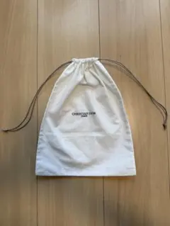 CHRISTIAN DIOR 巾着袋 ホワイト