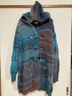 Memoreed フード付きニットカーディガン