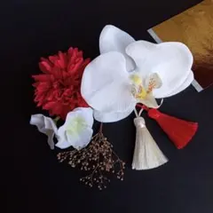 髪飾り♡胡蝶蘭⑧　結婚式・前撮り・成人式・卒業式・発表会　ヘアードレス