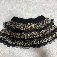 ヒョウ柄フレアスカート