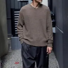 【定価】MAATEE&SONS カシミヤミンク LOOSE V SWEATER