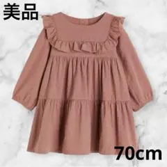 美品★70cm H&M フリルワンピース 海外子供服