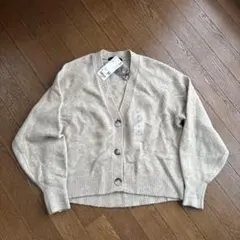 レディース　ユニクロ　スフレヤーン　ショートカーディガン