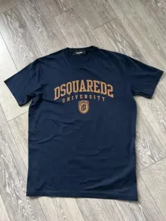 DSQUARED2ネイビーロゴプリント半袖T Mサイズ