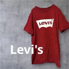 匿名配送✨Levi's リーバイス ロゴTシャツ レッド バットウィングのサムネイル