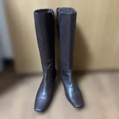 訳あり⚠️ジャンク品marie femme ロングブーツ ブラウン　23.5㎝