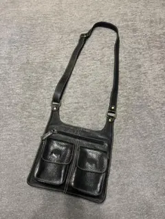 vintage leather body bag shoulder bag